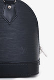 Louis Vuitton 2023 Black Epi Leather Alma BB Top Handle with Strap