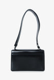 Prada Black Brushed Spazzolato Embleme Flap Bag