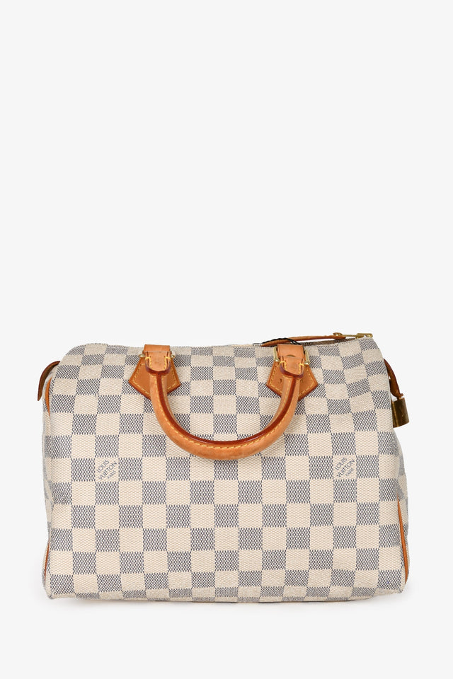 Louis Vuitton 2010 Damier Azur Speedy 25 Top Handle