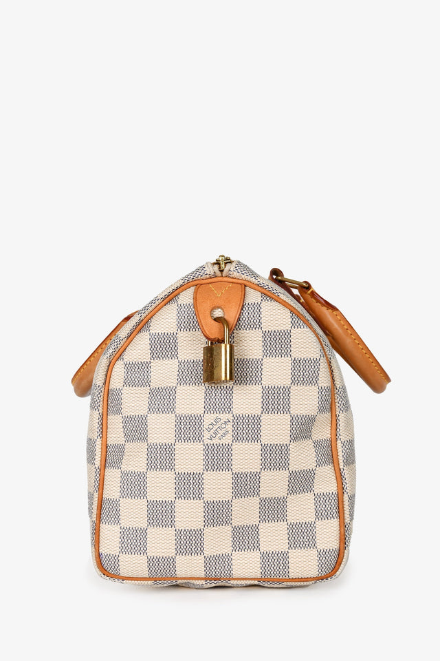 Louis Vuitton 2010 Damier Azur Speedy 25 Top Handle