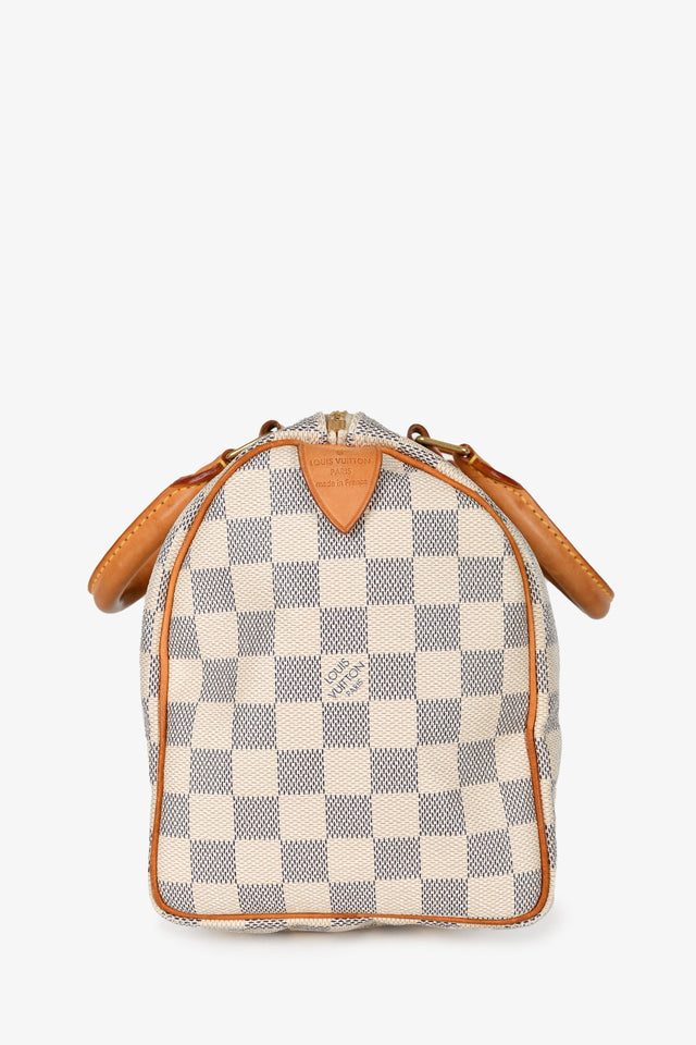 Louis Vuitton 2010 Damier Azur Speedy 25 Top Handle
