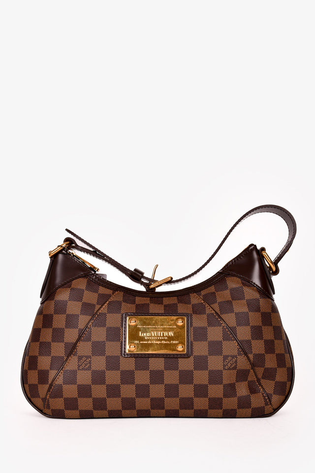Louis Vuitton 2011 Damier Ebene Thames PM Shoulder Bag