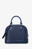 Louis Vuitton 2019 Navy Blue Epi Leather Alma BB Top Handle with Strap
