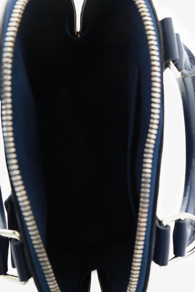 Louis Vuitton 2019 Navy Blue Epi Leather Alma BB Top Handle with Strap