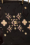 Louis Vuitton 2016 Limited Edition Amarante Vernis Flower Embellished Alma BB with Strap