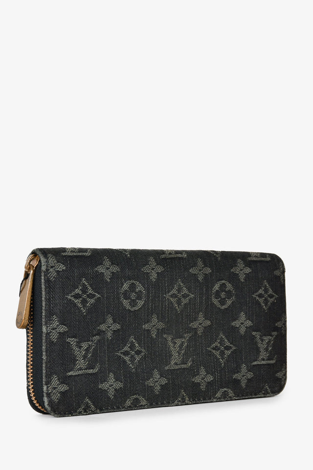Louis Vuitton 2008 Denim Monogram Zippy Wallet