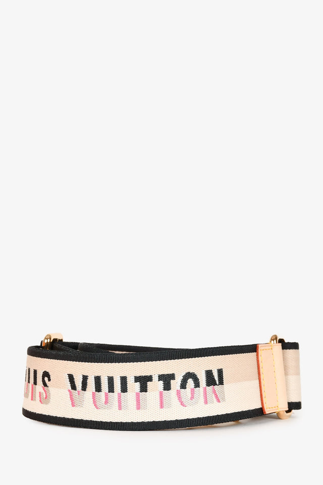 Louis Vuitton Beige Jacquard Speedy Bandouliere 20 Strap