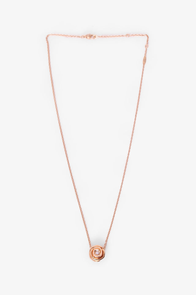 Christian Dior Rose Gold Large Rose Dior Couture Necklace