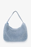Prada Blue Shearling Mini Re-Edition 2000 Hobo Bag