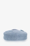 Prada Blue Shearling Mini Re-Edition 2000 Hobo Bag
