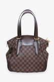 Louis Vuitton 2014 Damier Ebene Verona MM Top Handle Bag