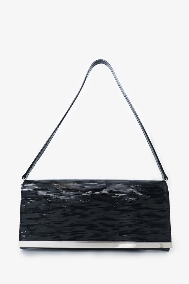 Louis Vuitton 2013 Black Electric Epi Sevigne Clutch