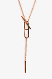 Hermes 18K Gold 'Ever Chaîne d'Ancre Lariat' Necklace