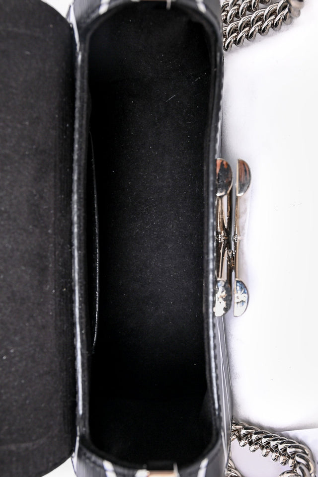 Louis Vuitton 2014 Black/White Malletage Leather Twist PM Shoulder Bag