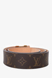 Louis Vuitton Brown Monogram LV Buckle Belt Size 100