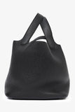 Hermes 2018 Black Clemence Leather Picotin Lock 18