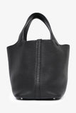 Hermes 2018 Black Clemence Leather Picotin Lock 18