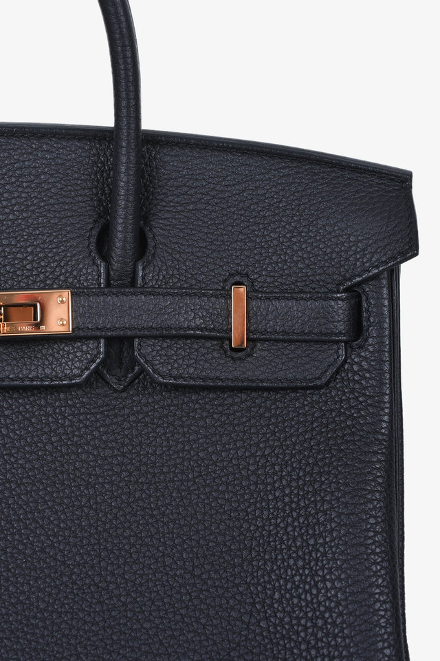 Hermes 2021 Black Togo Leather Birkin 25