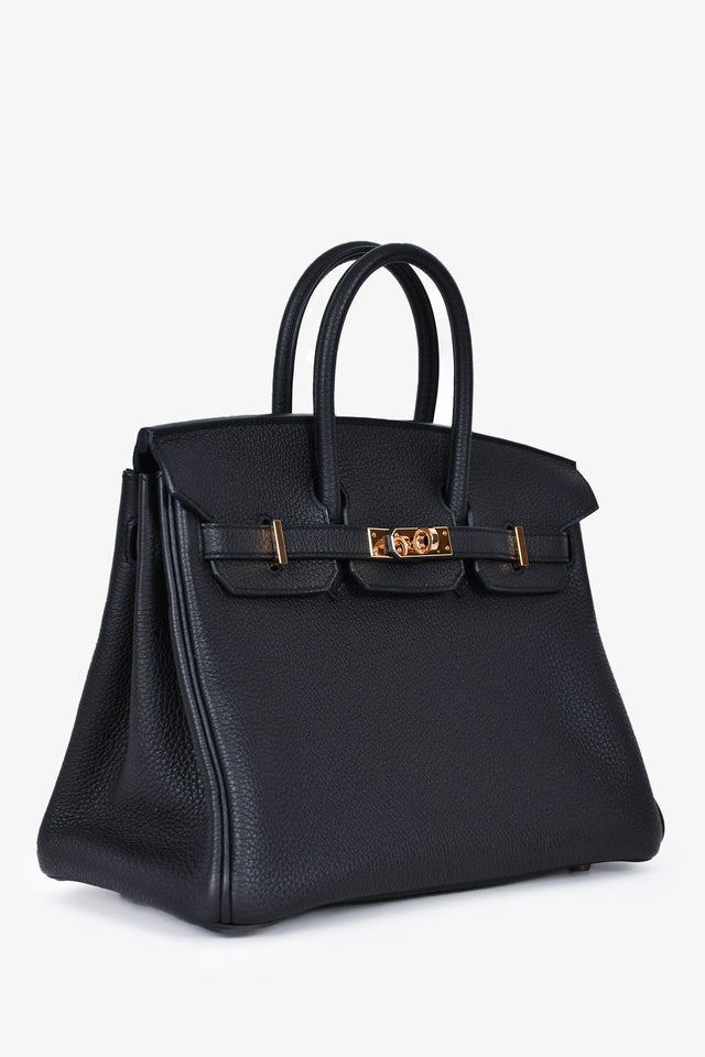 Hermes 2021 Black Togo Leather Birkin 25