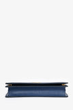 Prada Blue Saffiano Leather Wallet on Chain