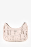Prada Cream Nappa Gaufre Re-Edition 2005 With Nylon Strap