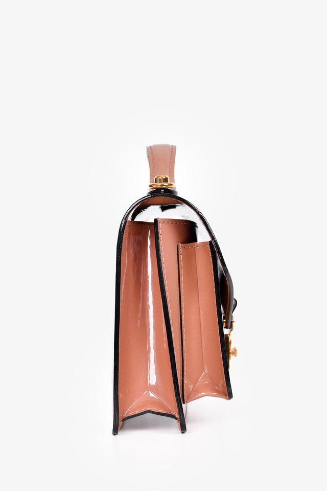 Louis Vuitton 2013 Beige Patent Leather Vernis Monceau BB with Strap