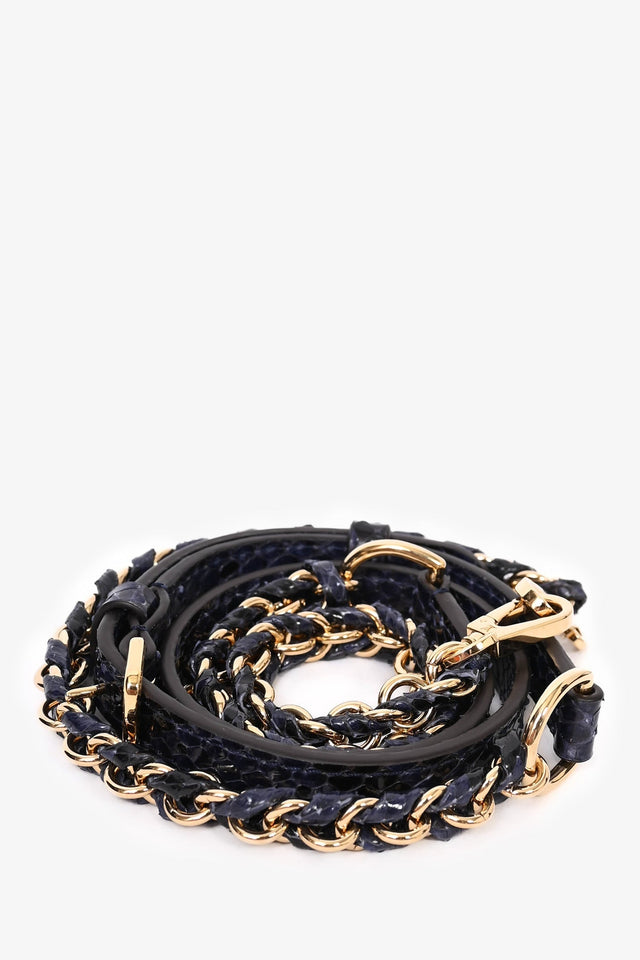 Louis Vuitton Navy Blue Python Leather Capucines BB Top Handle
