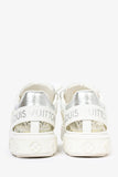 Louis Vuitton White Leather Translucent Monogram Sneakers Size 36.5