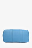 Hermes 2014 Blue Clemence Leather Garden Party Tote