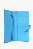 Hermes 2014 Blue Leather Bearn Wallet (As Is)