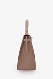 Hermes 2024 Etoupe Epsom Leather Kelly 25 with Gold Hardware