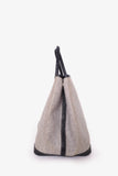Hermes 2002 Beige/Black Coated Canvas/Leather Garden Party 36