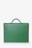 Hermes 1995 Green Epsom Leather Kelly Depeche 38 Briefcase
