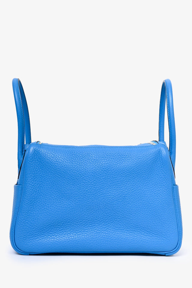 Hermes 2017 Zanzibar Blue Clemence Leather Lindy 26