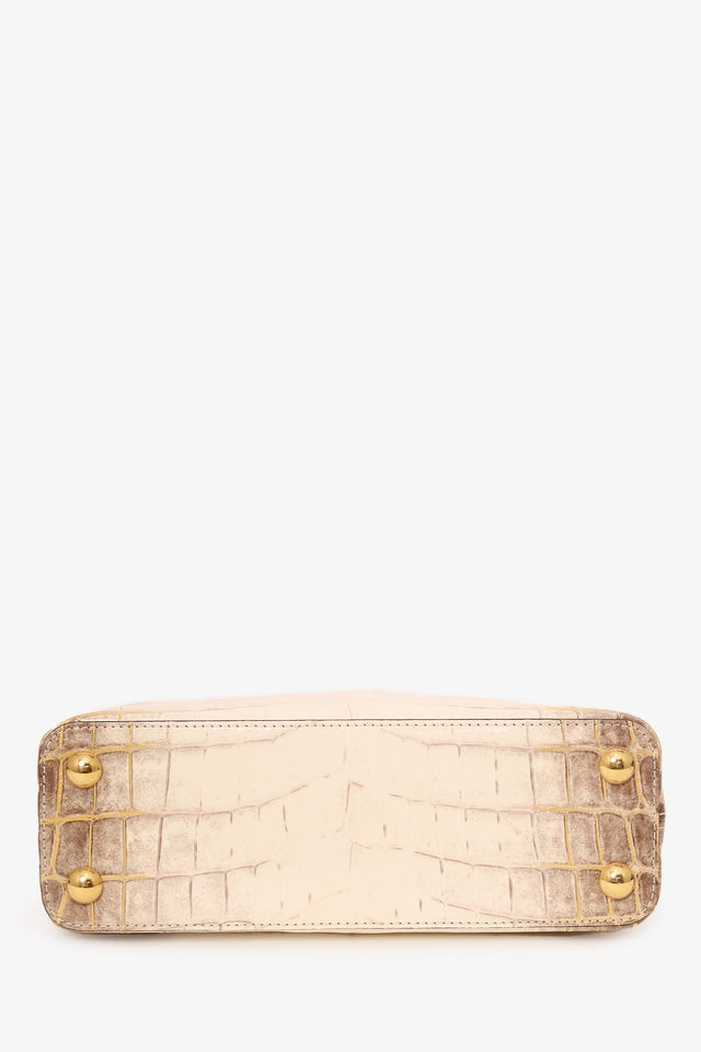 Louis Vuitton 2022 Himalayan Niloticus Crocodile Capucines BB Top Handle 1ith Strap