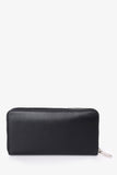 Dior x Kaws Black Leather Bee Long Zippy Wallet