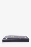 Dior x Kaws Black Leather Bee Long Zippy Wallet