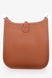 Hermes 2020 Gold Clemence Leather Evelyne TPM Crossbody