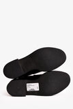 Prada Black Shiny Leather Plaque Loafers Size 40