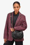 Christian Dior 2010 Black Leather Lattice Crossbody Bag (As Is)
