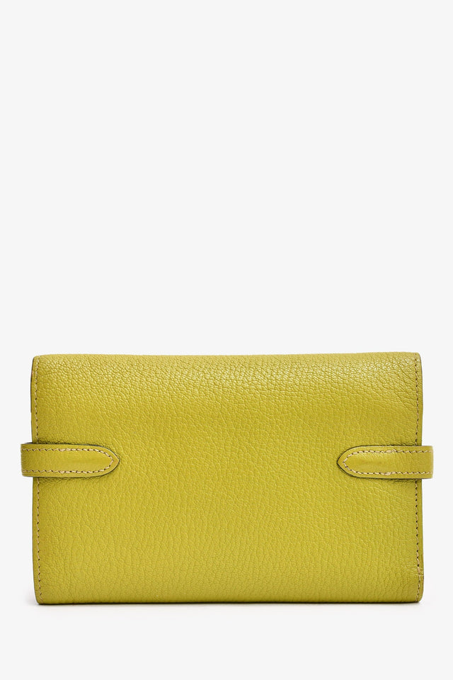 Hermes 2008 Green Mysore Leather Kelly Wallet