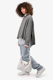 Hermes 2008 White Clemence Leather Lindy 30 (As Is)