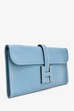 Hermes 2011 Blue Jean Epsom Leather Jige Elan 29 Clutch