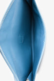 Hermes 2011 Blue Jean Epsom Leather Jige Elan 29 Clutch