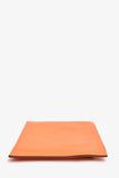 Hermes 2008 Orange Swift Leather Zipper Pouch