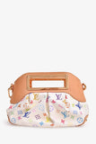 Louis Vuitton 2011 White Multicoloured Judy PM Handbag with Chain