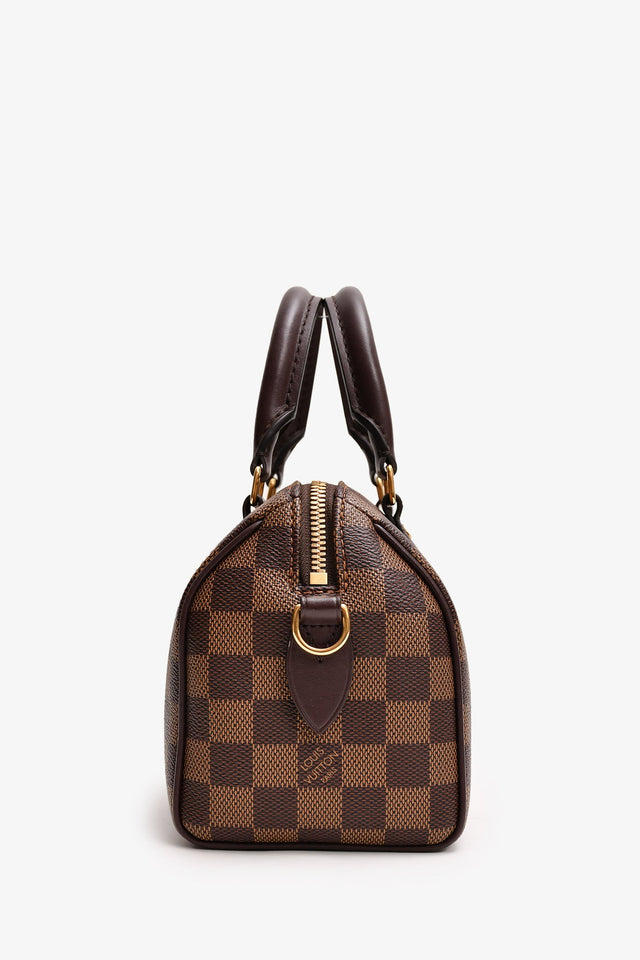 Louis Vuitton Damier Ebene Speedy Bandoulière 20 with Strap