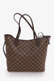 Louis Vuitton 2017 Damier Ebene Neverfull MM Tote with Pouch