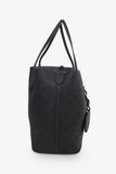 Louis Vuitton Black Leather Mahina Blossom MM Tote with Pouch