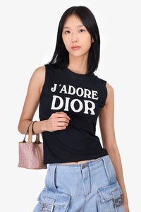 Christian Dior J'adore Black Tank Top Size 6